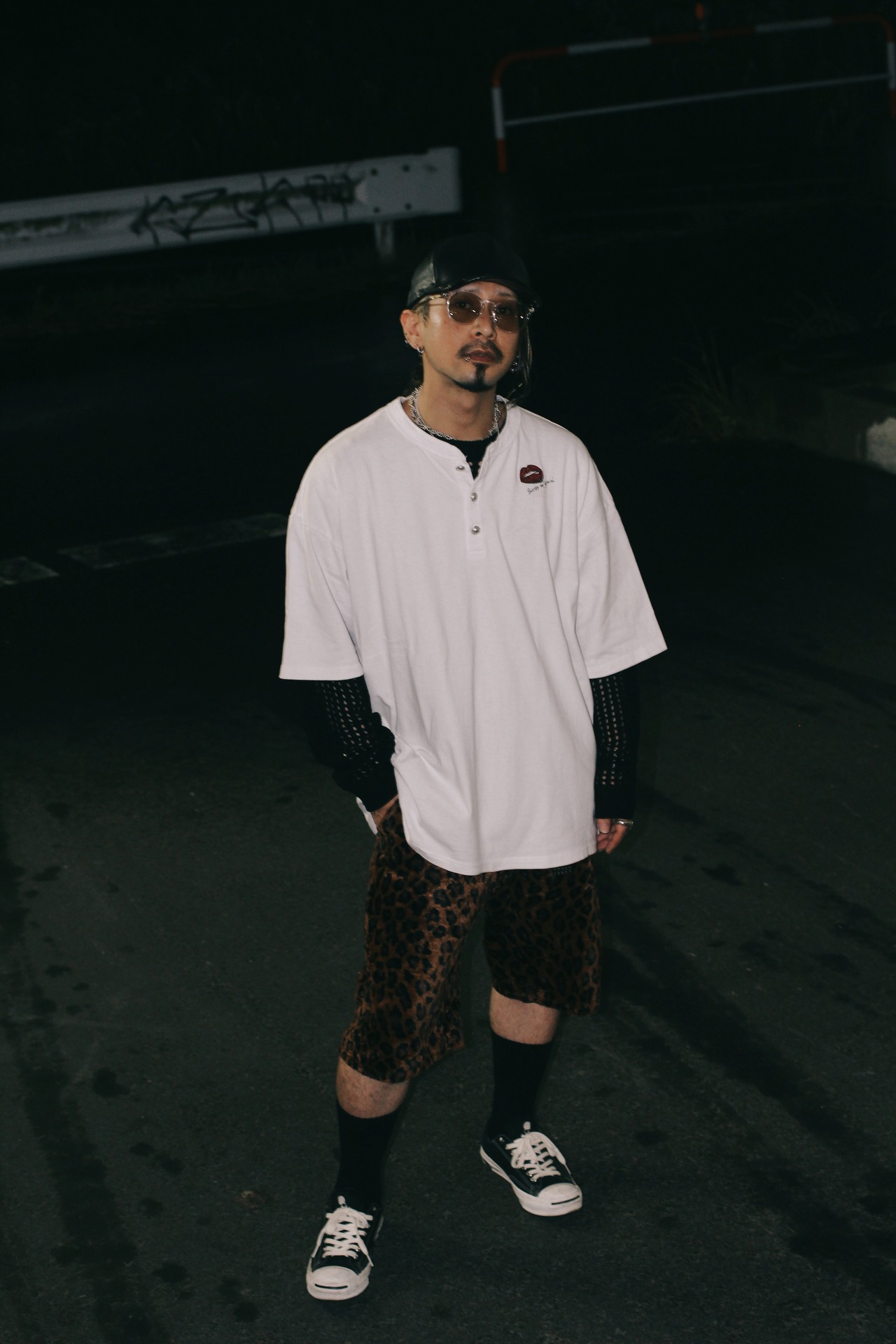 Leopard Kiss Henley Tee