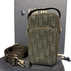 【SAランク・箱有り】Dior ディオール オブリーク ライダー マイクロポーチ