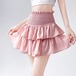 3色/シャーリングティアードミニスカート ・78550