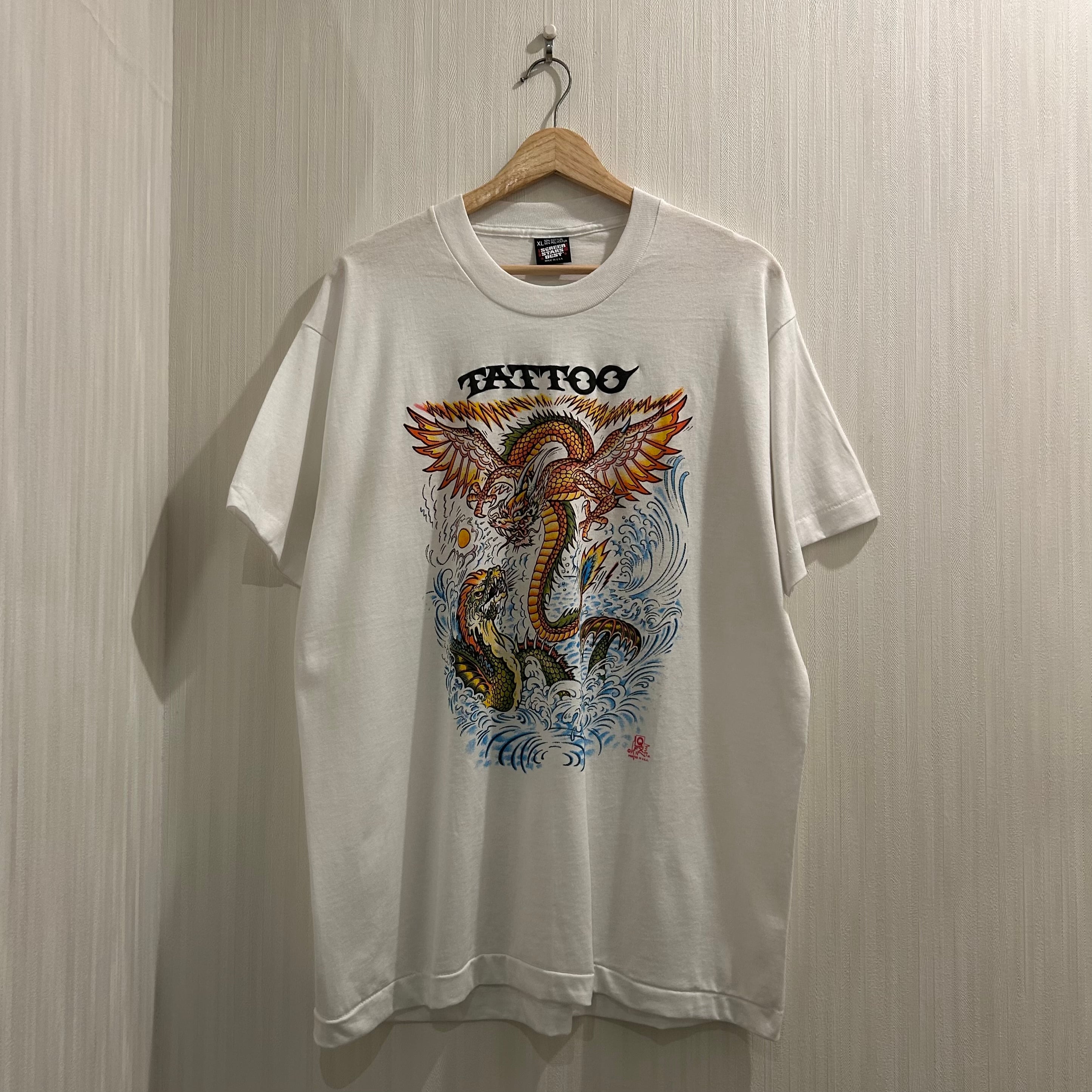 Dead Stock!! 1990s Q FX TATTOO T-shirt