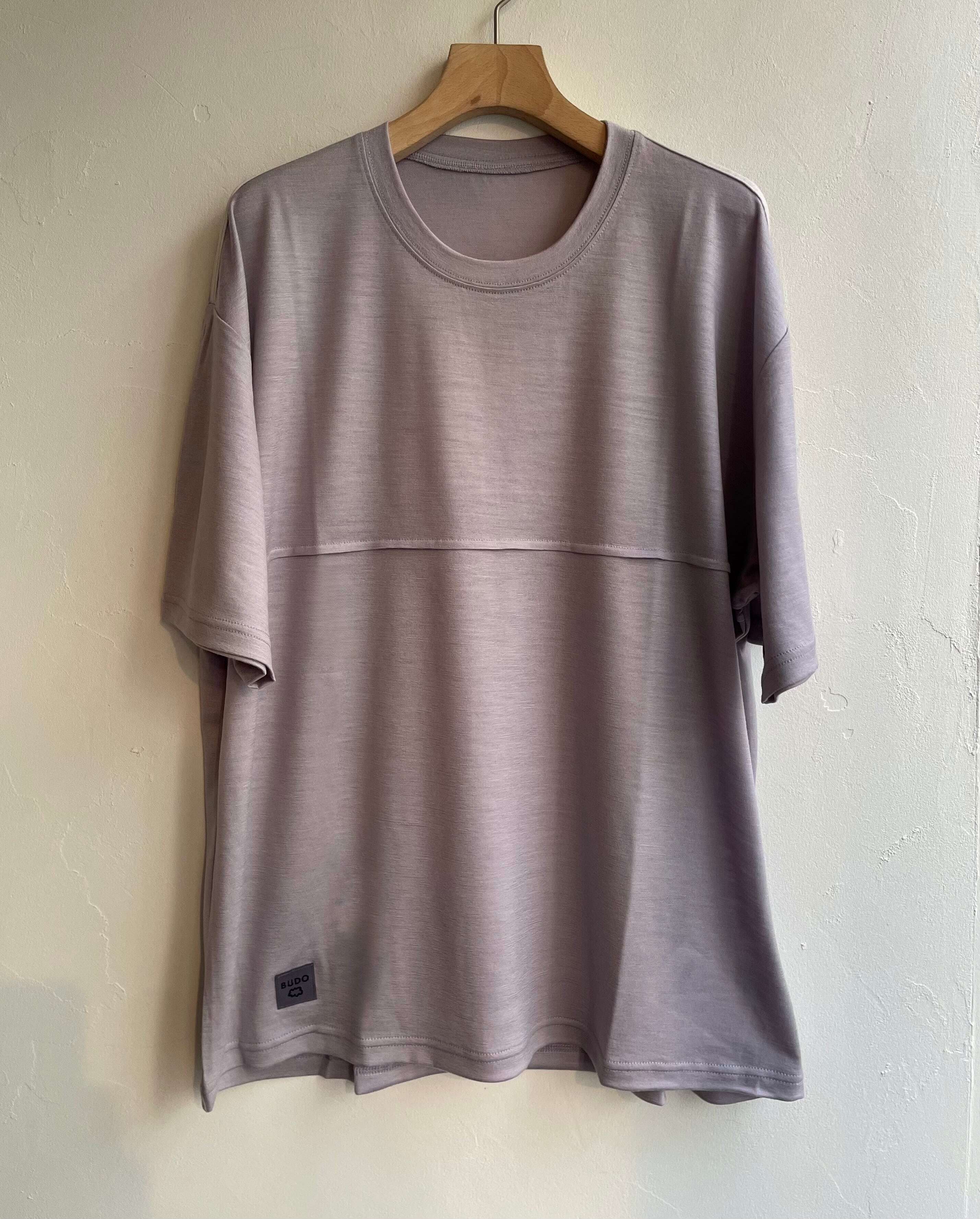 BUDO_ Merino Wool ShortSleeve_ブドー_メリノウール BUDO(ブドー) Merino Wool Short Sleeve mauve | play field mountain