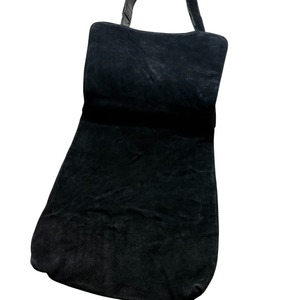 GUCCI black suede shoulder bag