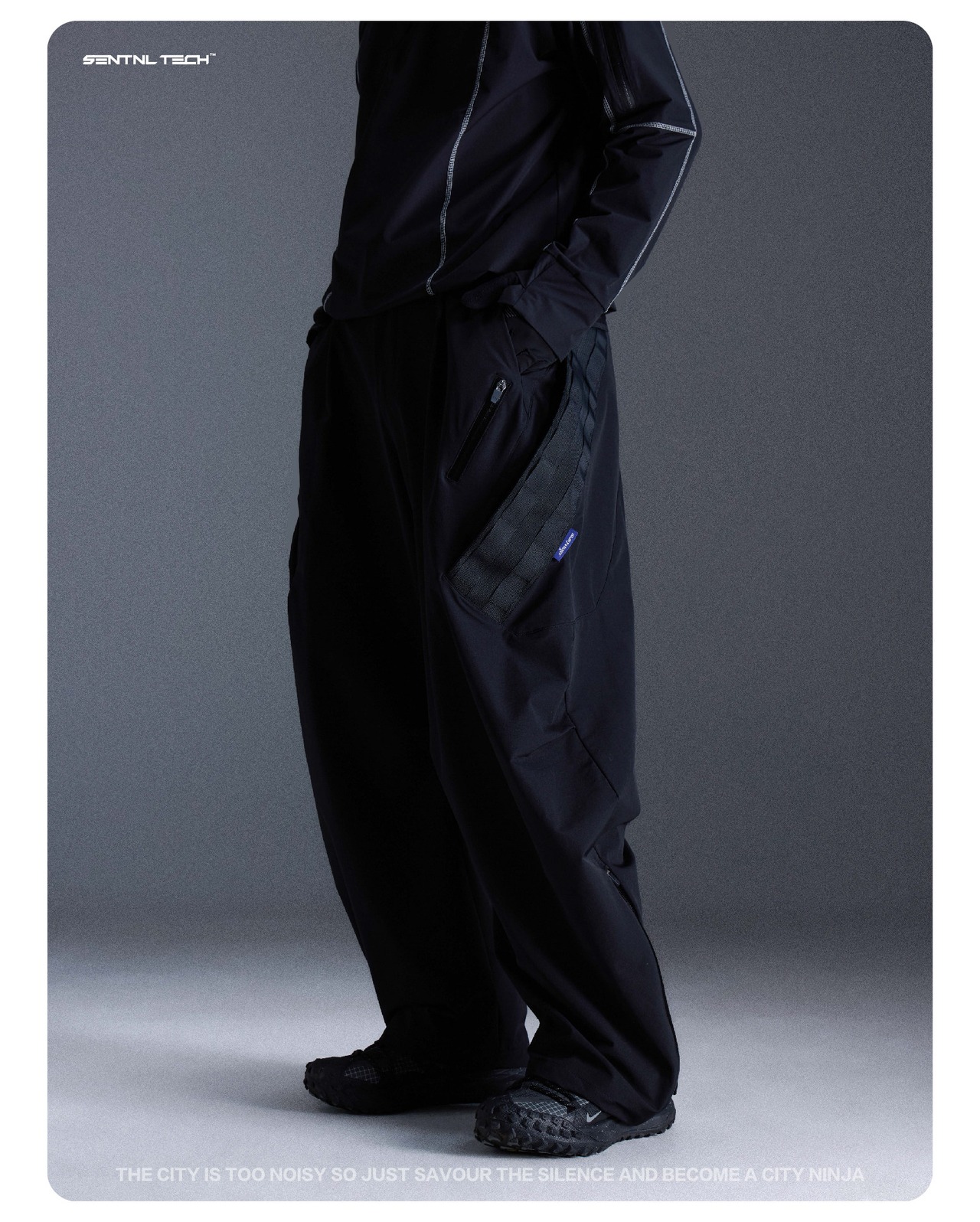 SENTNL TECH タクティカル ルーズカーゴパンツ