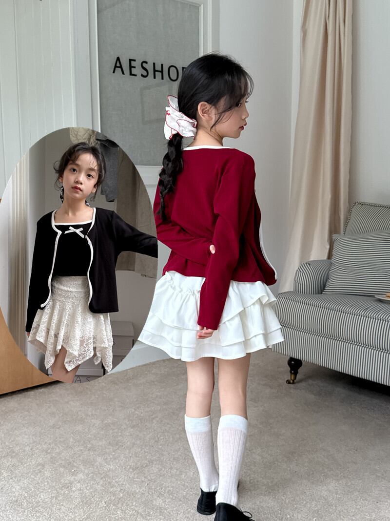 リボンキャミ×カーディガンセット