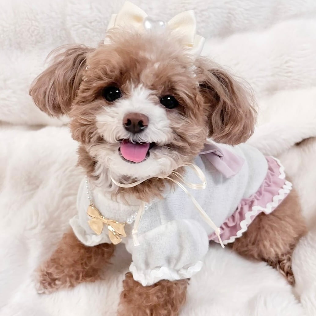 春色リボンヘアバンド（後ろ支え付き）