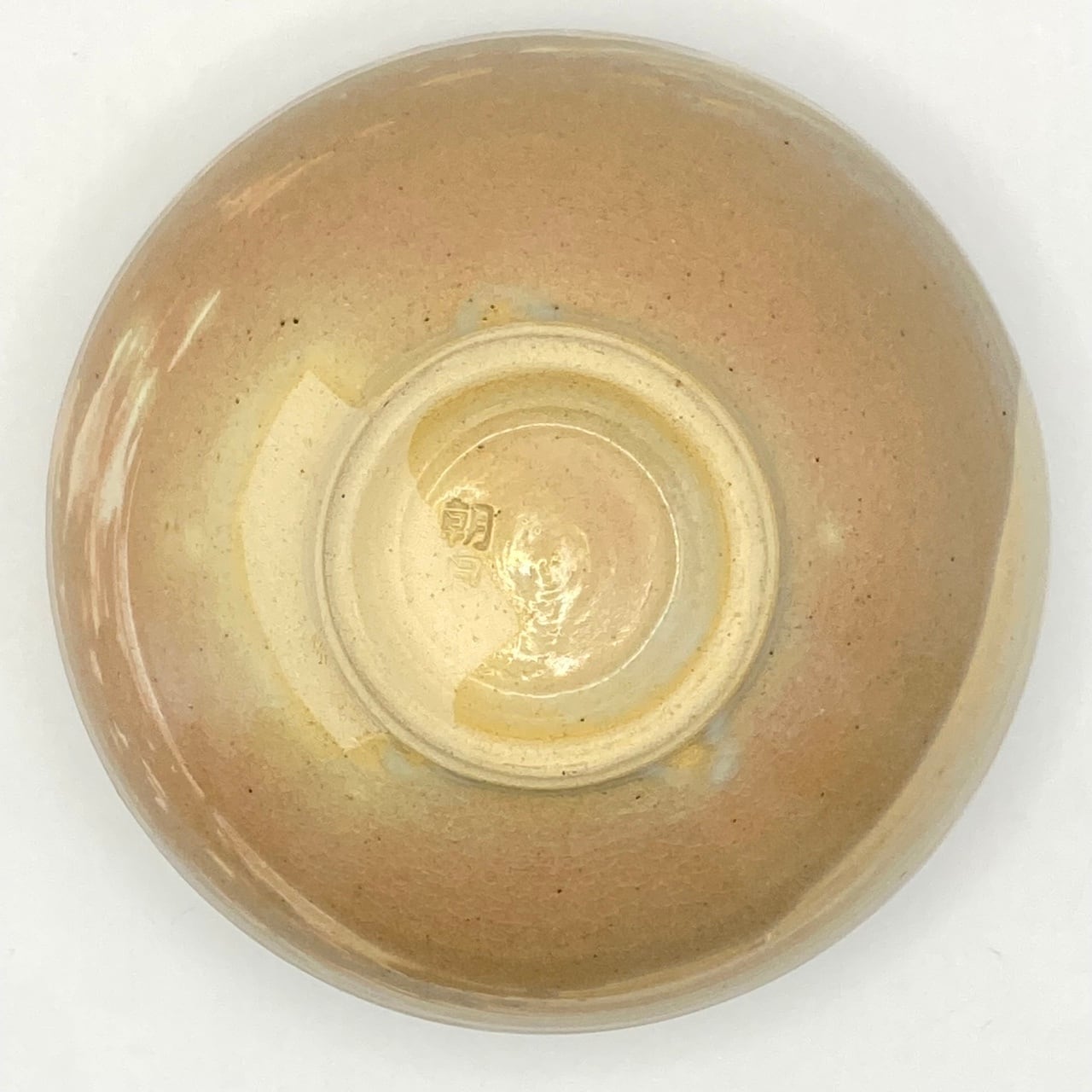 朝日窯 水草 平茶碗 新品】朝日焼 平茶碗 めだかの絵 朝日窯 共箱入 | 錦玉堂