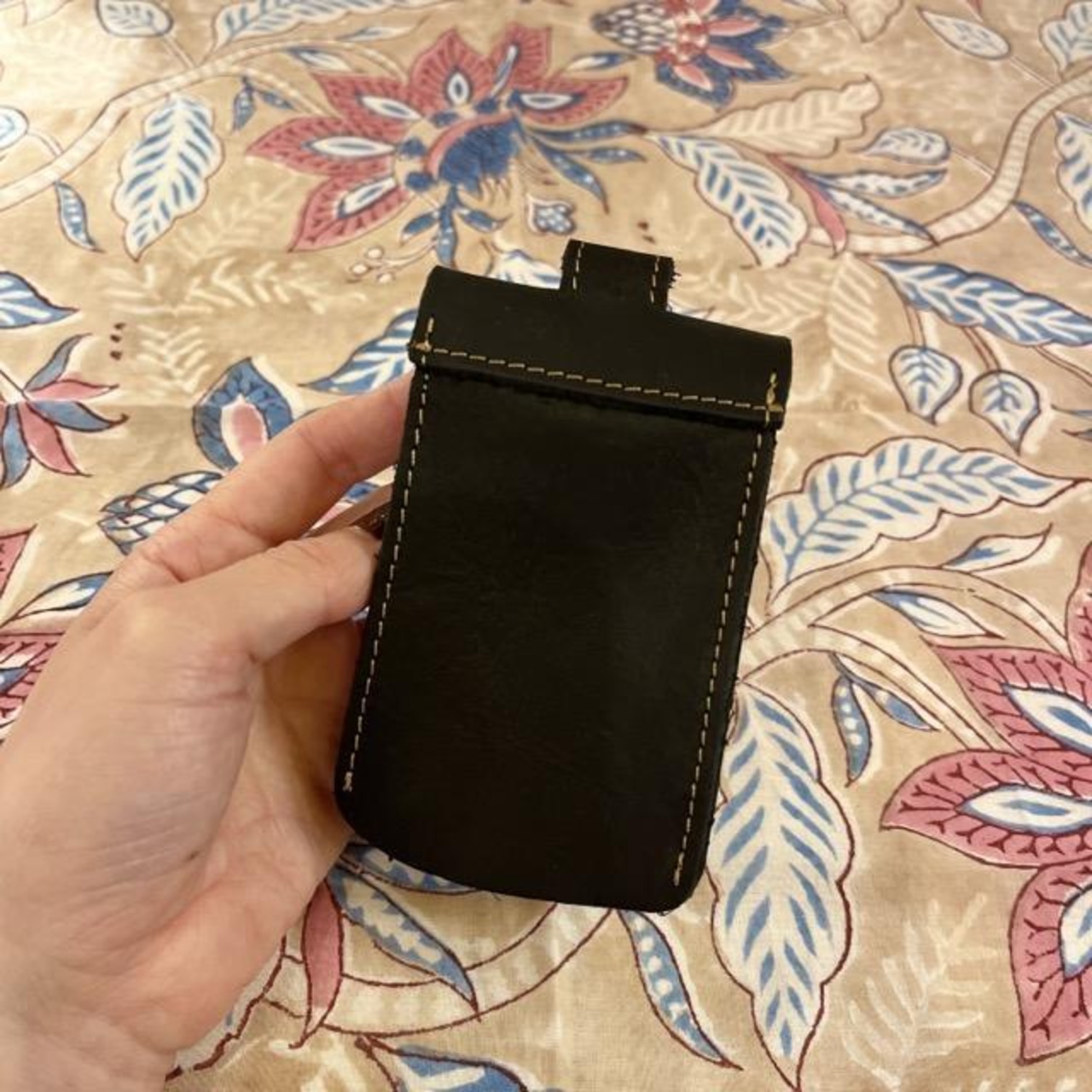 Topanga Bag　レザーキーケース　ブラック