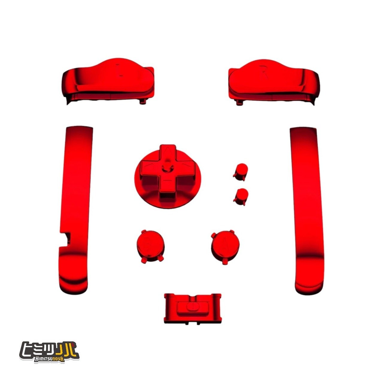 ゲームボーイアドバンス　ボタンセット【クロームレッド】ER