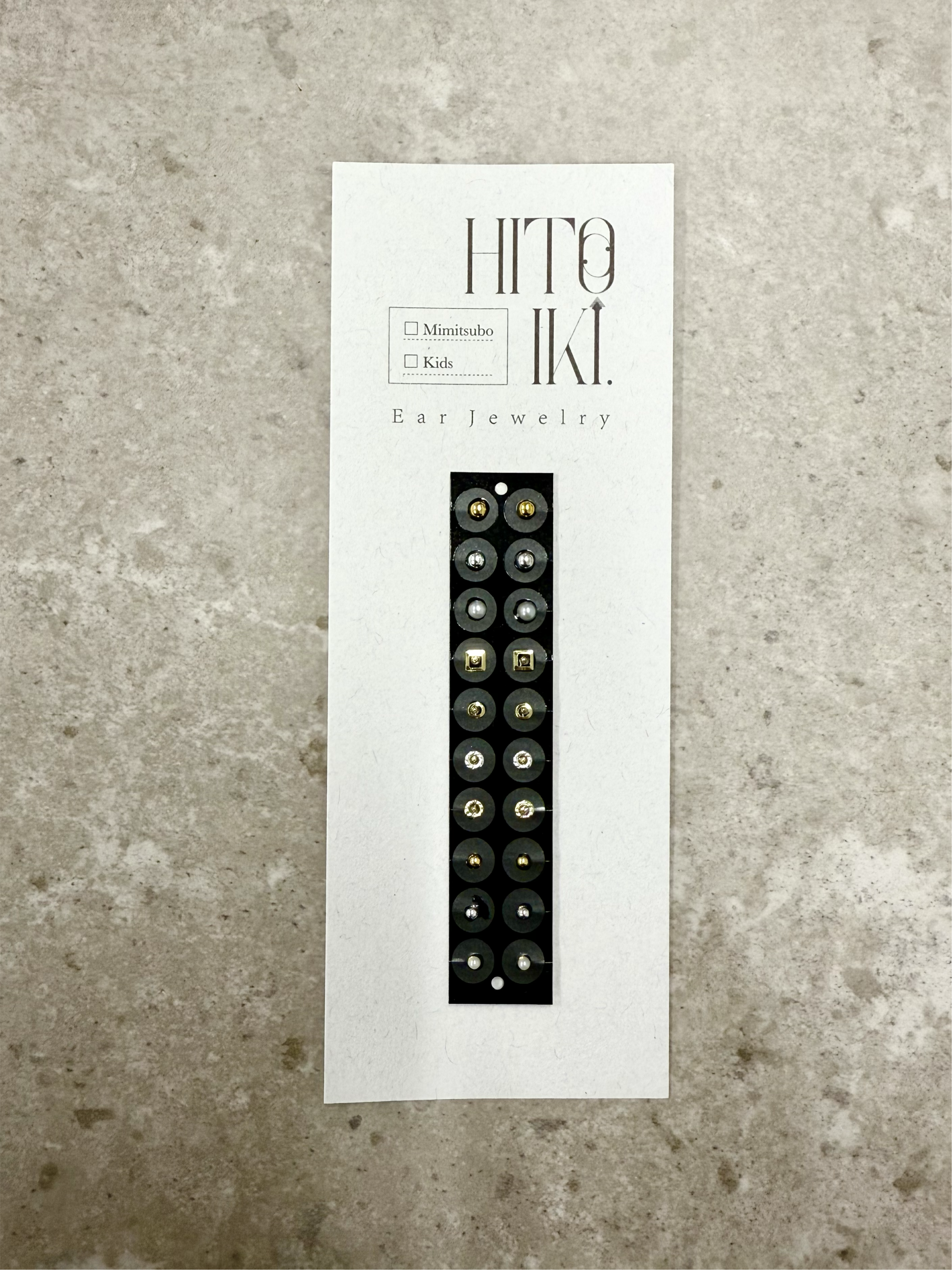 耳ツボジュエリーGold&Silverシンプル1 (金アレ対応素材)