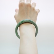 【内径 約58mm】 Marble Komaru 翡翠バングル A貨翡翠 jd_bg1440