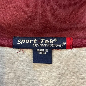 【SPORT-TEK】カレッジ 刺繍ロゴ アーチロゴ ミネソタ大学 ハーフジップ スウェット US古着