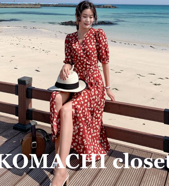 【送料無料】 Vネックロングスカートドレス ロングワンピス 半袖 パルスリーブ 総柄ワンピース 韓国 レディース オルチャン ハイウエスト 半袖 ウエストリボン Aラインスカート ふんわりスカート きれいめ カジュアル ビーチ リゾート 普段使い 大人可愛い 高見え かっこいい こなれ感 セクシー 20代 30代 40代 赤 エレガント 楽ちんコーデ 体型カバー 着痩せ スタイルアップ デート 大人女子 女子会 海 襟無し 夏 春 大人女子 お洒落 ママ 大人 オトナ可愛い 女性らしい