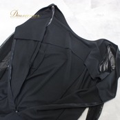 社交ダンス 衣装 ドレス スタンダード ブラック系 黒 ラインストーン レース ダンスパーティー パーティドレス ステージ衣装 発表会 レディース オールシーズン ボールルームダンス ソシアルダンス 上品 華やか エレガント