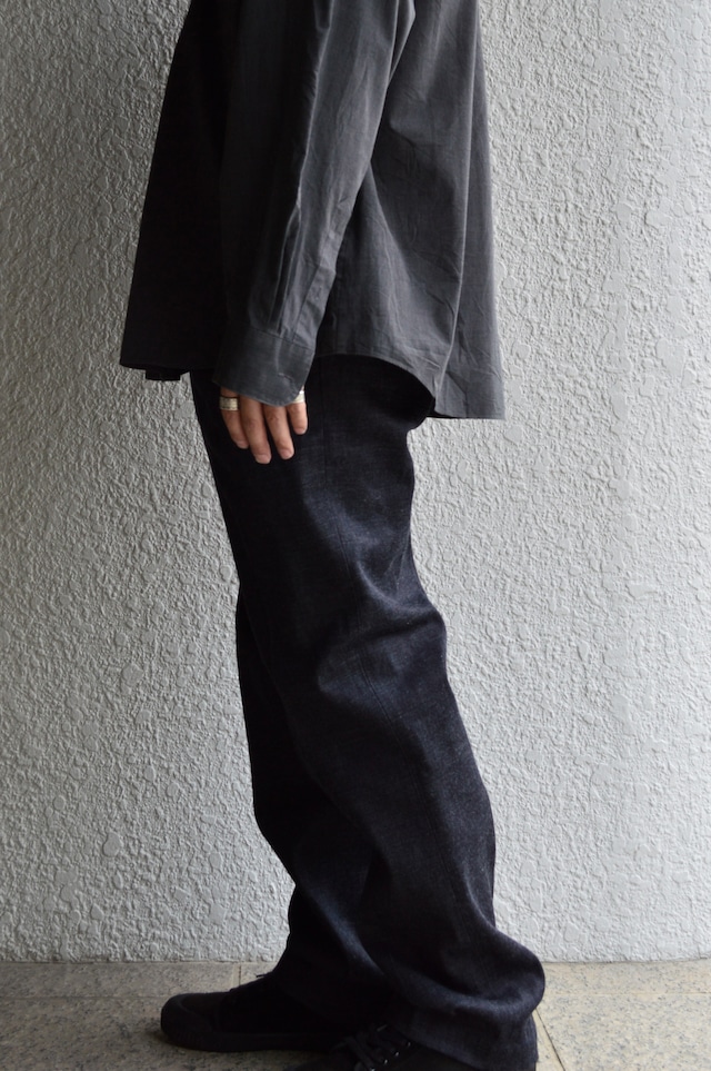 Sugar&Co 1Tuck Rigid Denim Trouser by Daddy's Pants Regular Fit From JPN Okayama Denim Slacks シュガーアンドコー デニムスラックス リジッドデニム 日本製