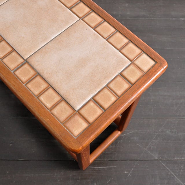 Teak Tile-Top Side Table / チーク タイルトップ サイドテーブル