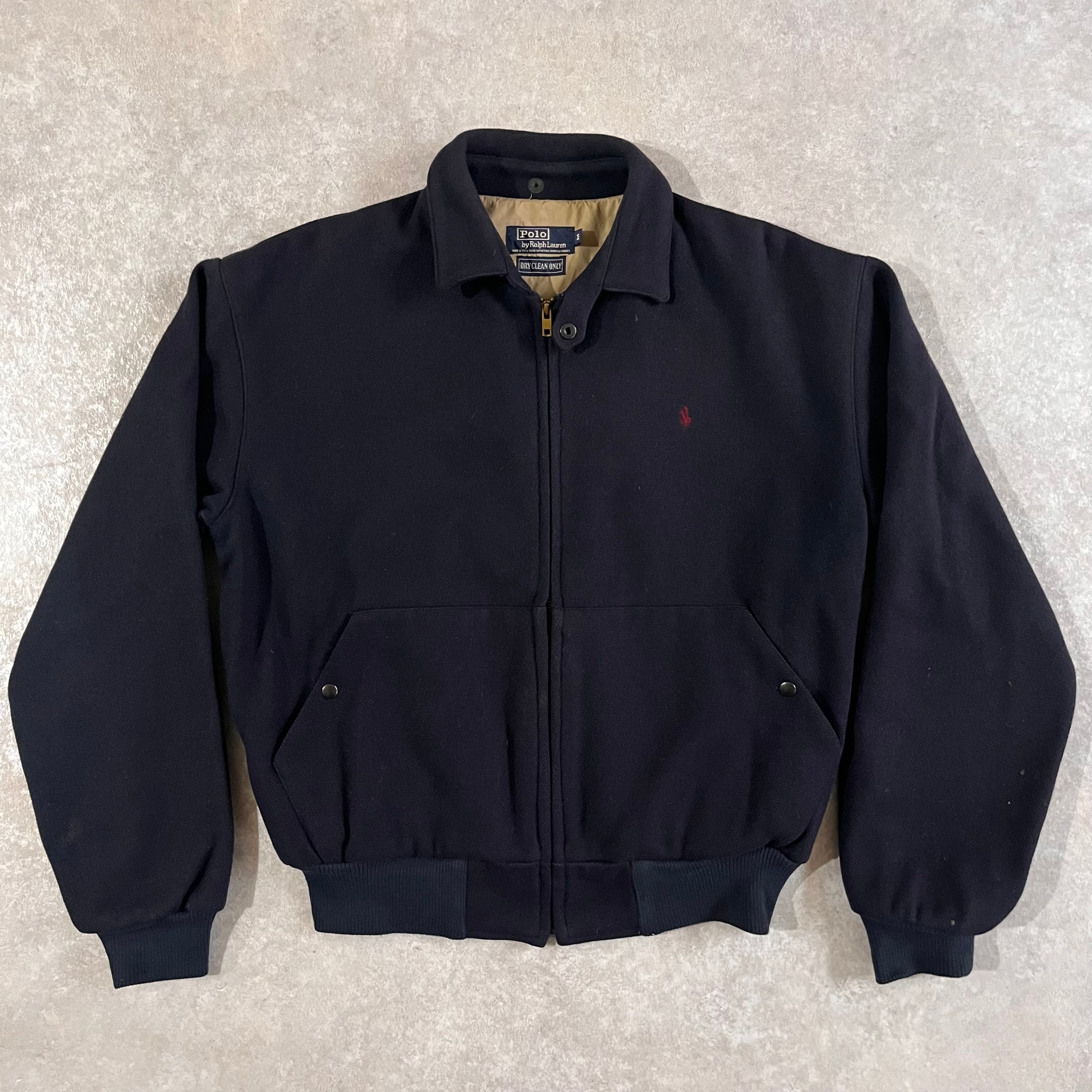1990s Polo by Ralph Lauren Wool Jacket M Made in USA H855