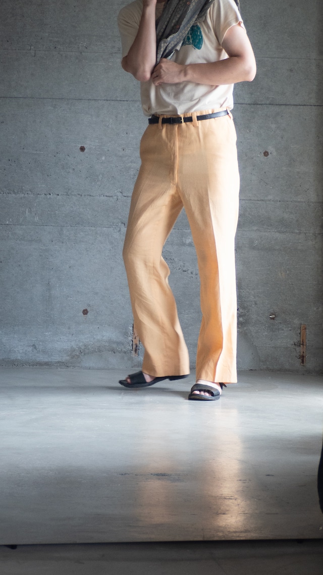 "ACWA" 1970s Yellow Linen trousers