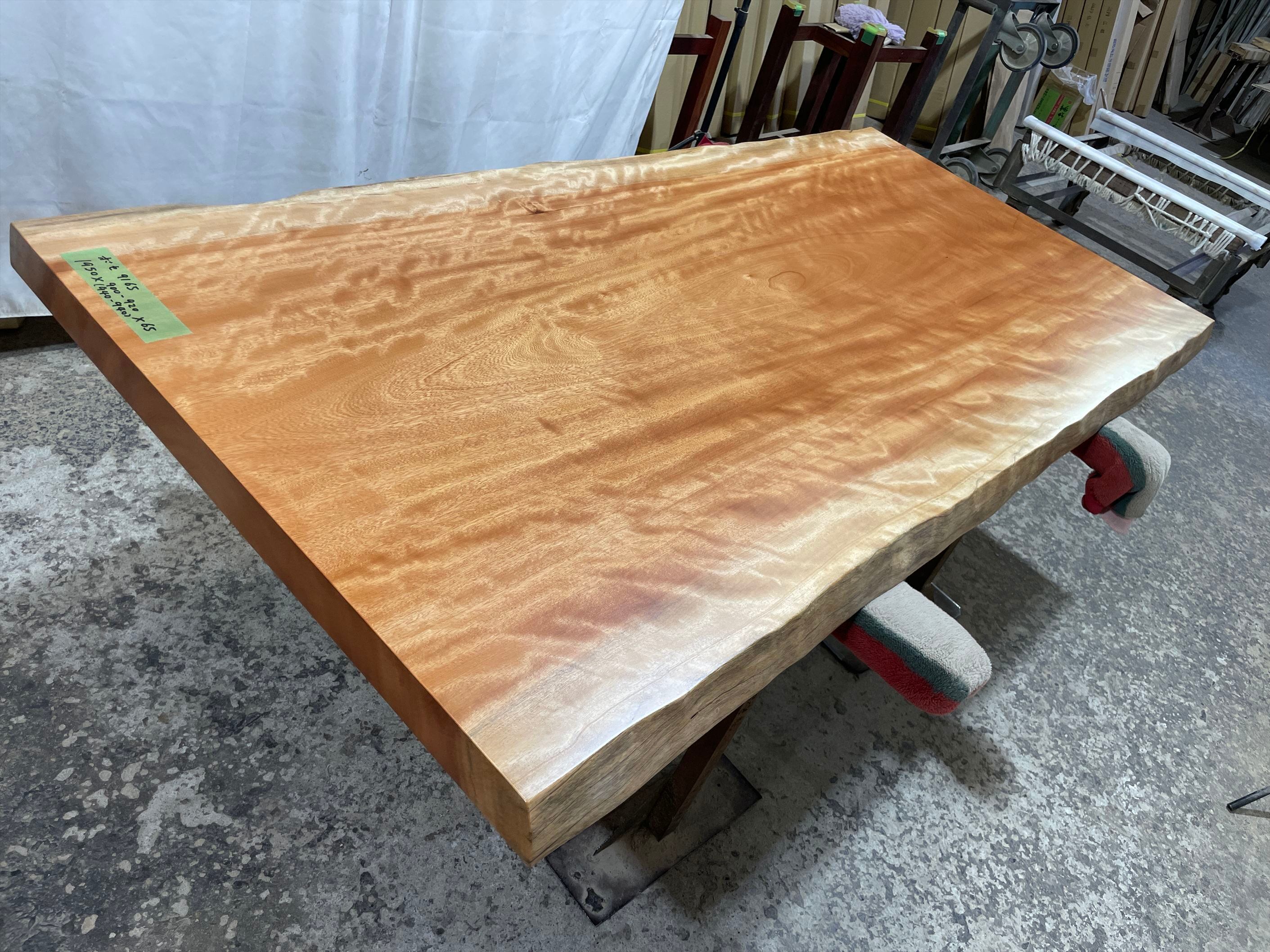 ボセ9165 一枚板無垢 乾燥材 1950x900－920x65mm カウンター