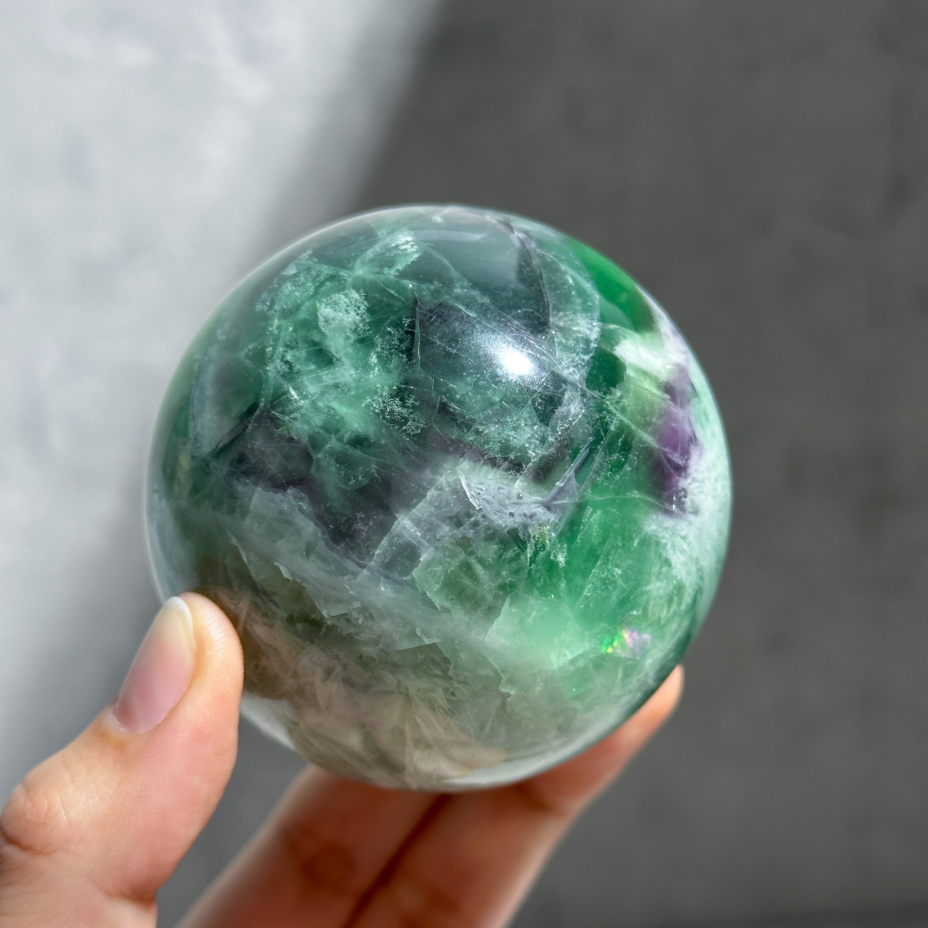 エンジェルフェザーフローライト スフィア22◇ Angel Feather Fluorite