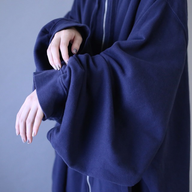 "KING SIZE" XXXXXXXXL super over silhouette zip-uo sweat parka