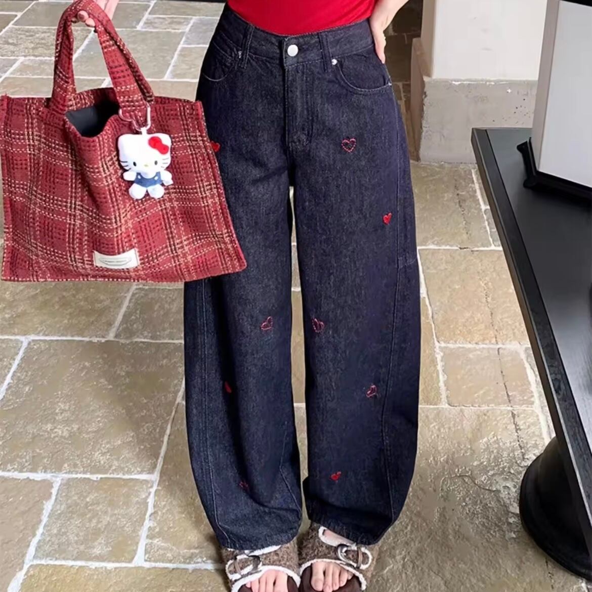 スウィートハートワイドデニム