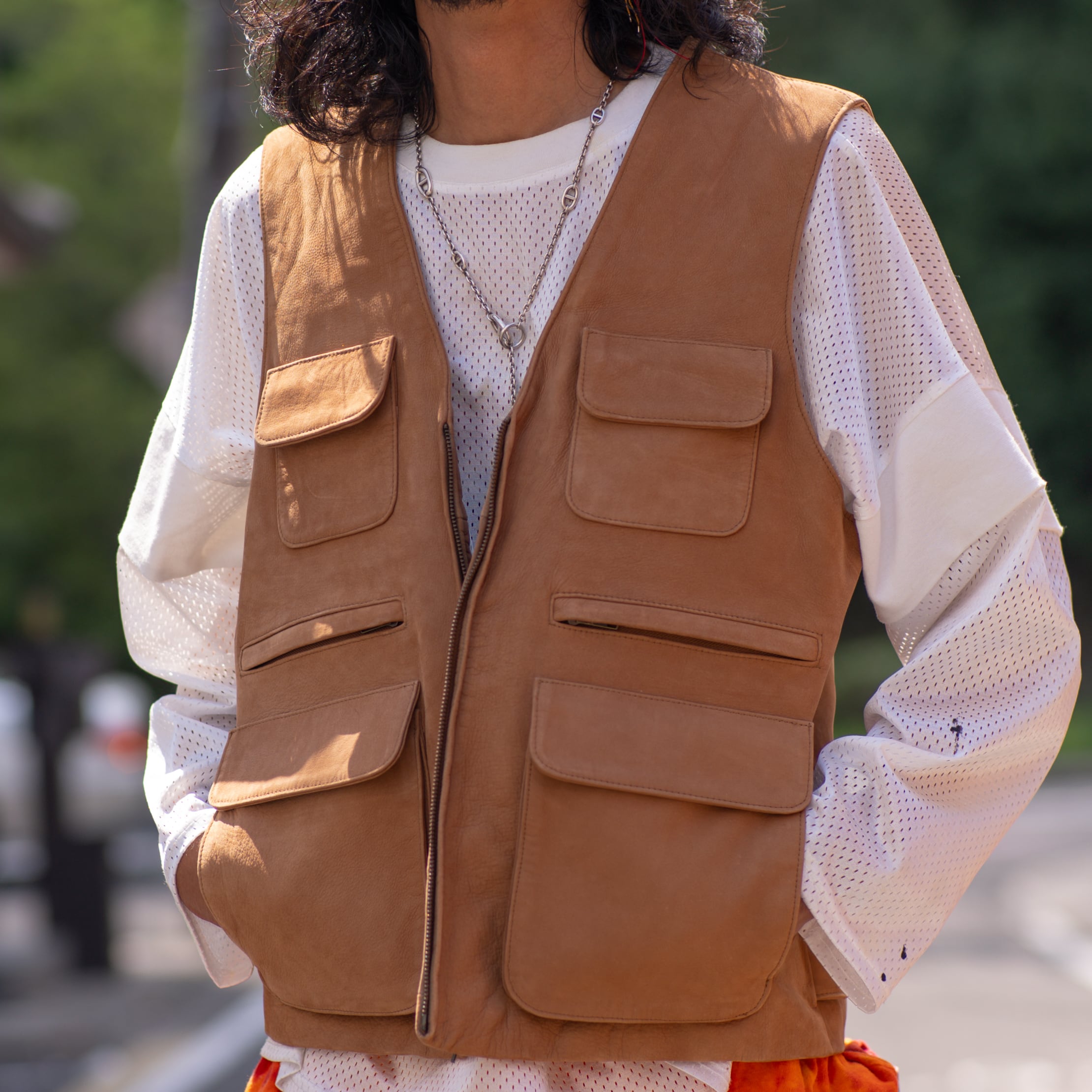 ORVIS Leather Fishing Vest 】L | GVM VINTAGE online shop
