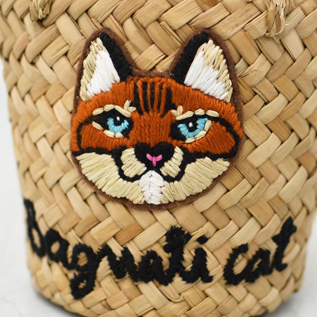 ミニバッグ　パーティバッグ　レア　スペイン　シルク　手刺繍 巾着袋　フラメンコ BAGMATI [バグマティ] アニマル刺繍ミニカゴバッグ [BBK26-SS45] カゴ