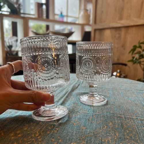 SMALL STEM CUP MARGARET　スモール ステム カップ マーガレット　マーガレット　　コップ　ガラス　デコレーション　パーティ　マーガレット　花言葉　真実の愛　彼氏　彼女　恋人　プレゼント　カクテル　ワイン　