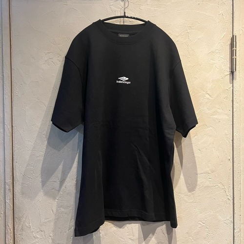 BALENCIAGA バレンシアガ Short Sleev Logo T-Shirt Tシャツ CA00985-CA63081 ブラック size:XS【代官山A06】