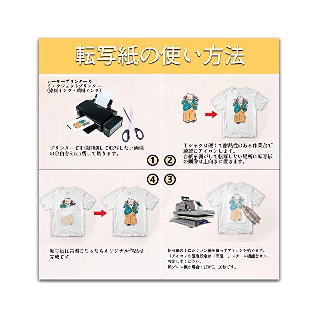 TransOurDream 真正の転写シート アイロンプリントシート2.0 正像印刷