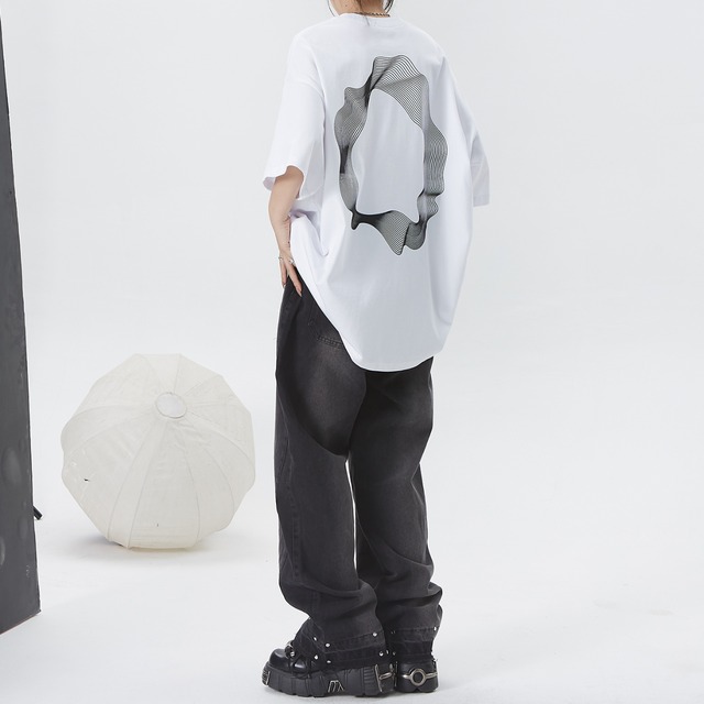 geometric curves tee　幾何学曲線ティー　J0147