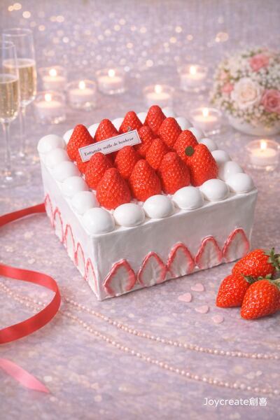 食品サンプル フェイクスイーツ フレジェ スクエアケーキ Fake food