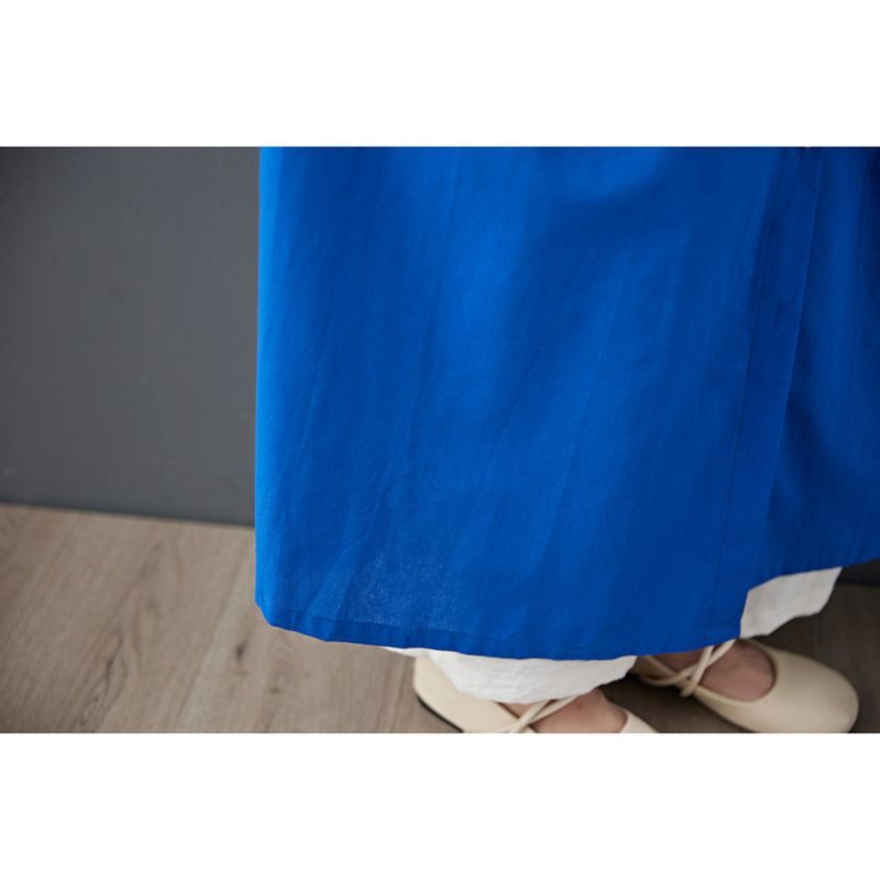 プリーツアクセント シャツワンピース  00357