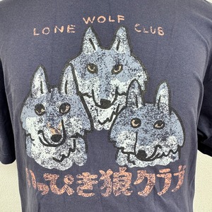 いっぴき狼クラブTシャツ（大きいサイズ XXL/XXXL）