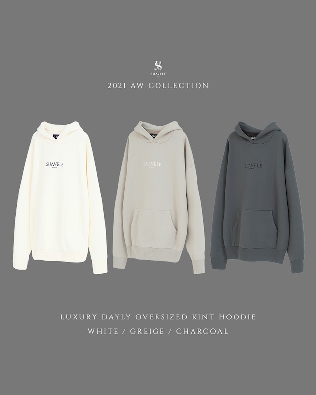 【即日発送】【SV-0024】LUXURY DAILY OVERSIZED KINT HOODIE