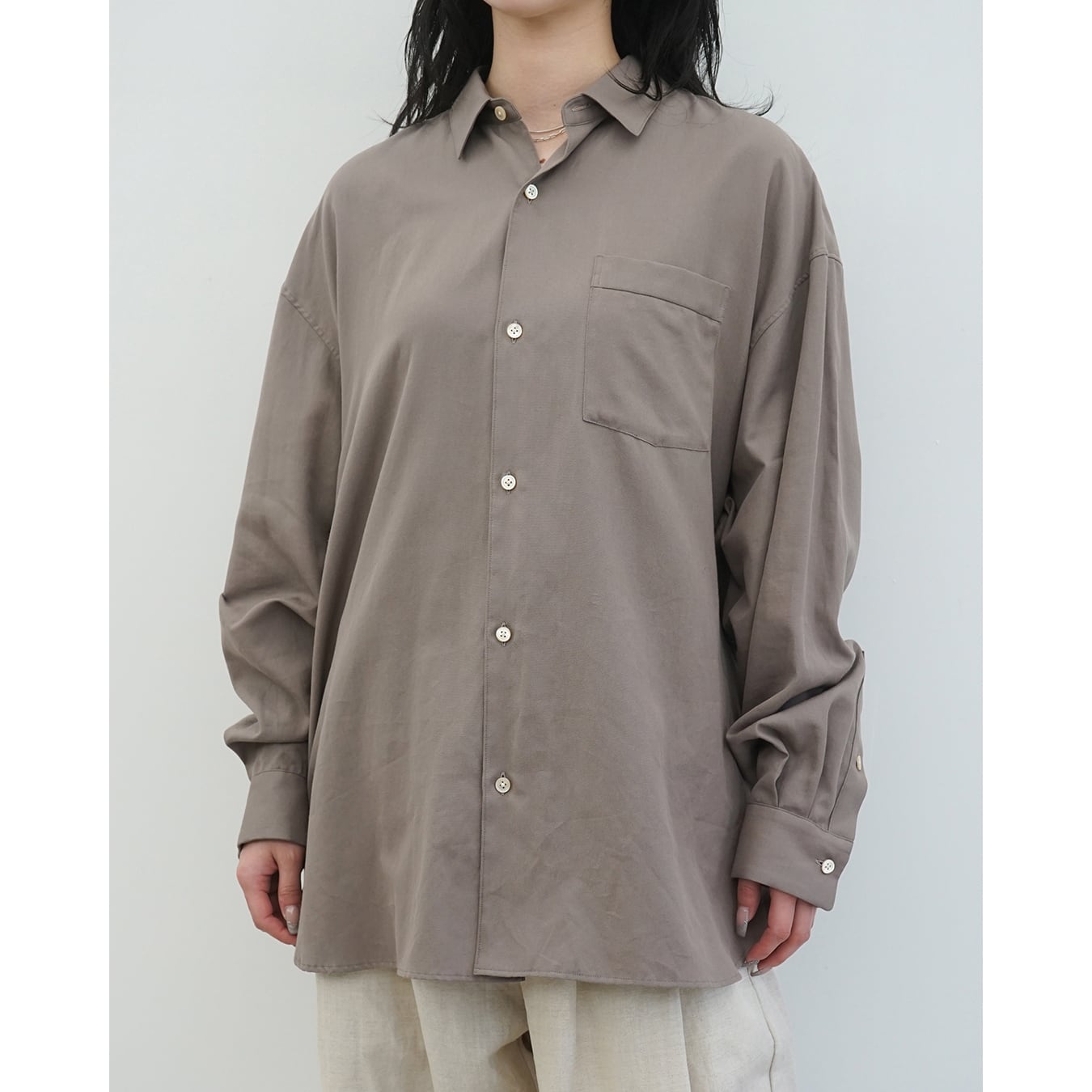 Blanc YM] (ブランワイエム) BL-26S-SOWS Soft Oxford Wide Shirts