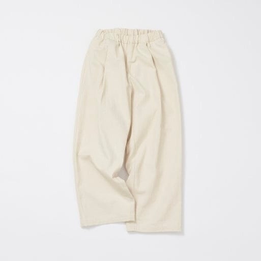 Cion │Hard cotton tuck wide pants (ecru)
