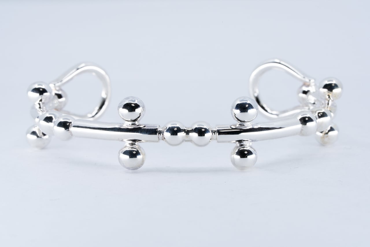 BN-116 BP Cross Junction Bracelet (Gurumetto chain) | WAKAN SILVER