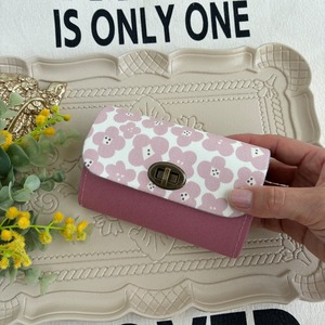 シンプル仕様のミニ財布・スマイルフラワー