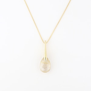 Drops rutile quartz necklace