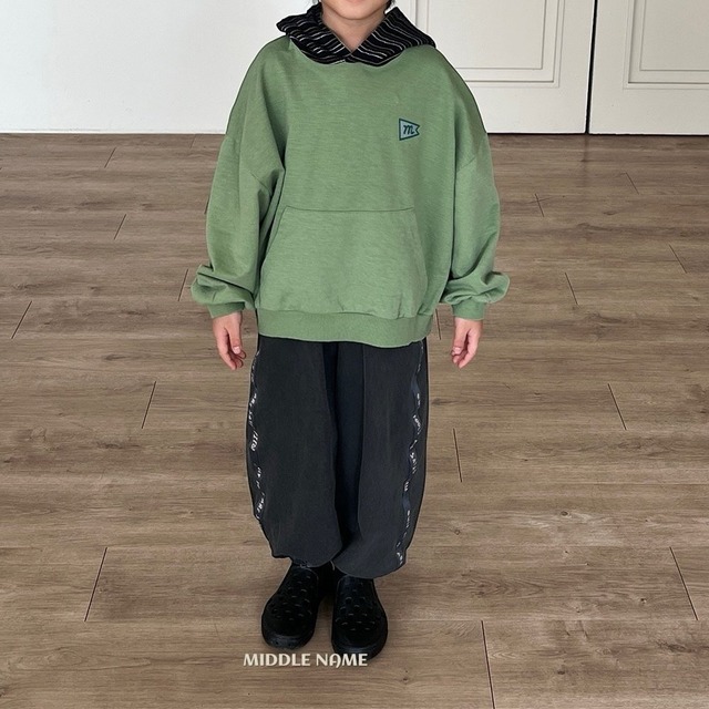 *即納* MIDDLE NAME ピグメントテープジョガーパンツ