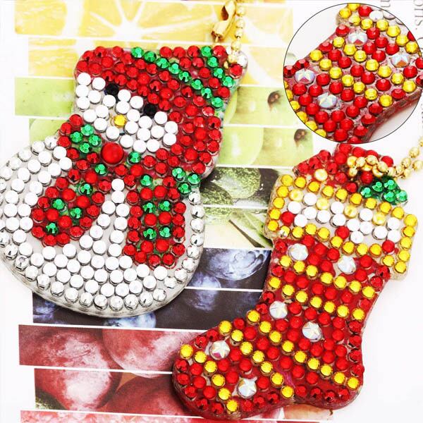 ダイヤモンドアート キーホルダー 制作キット ダイヤモンド刺繍