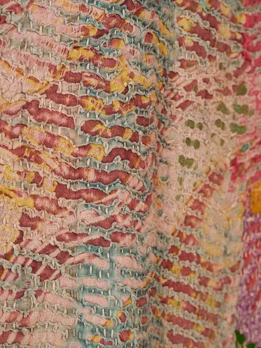 ヴィンテージラリーキルト カンタキルト オールドカンタ⑥ オールドカンタキルト（厚手/245cm x 158cm) #0001 ヴィンテージラリー