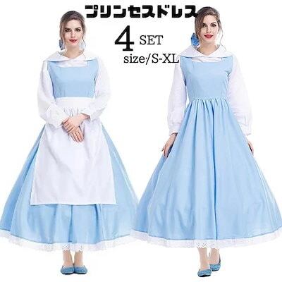 ディズニー 白雪姫 7人の小人 グリーティング ドレス Dハロ コスプレ