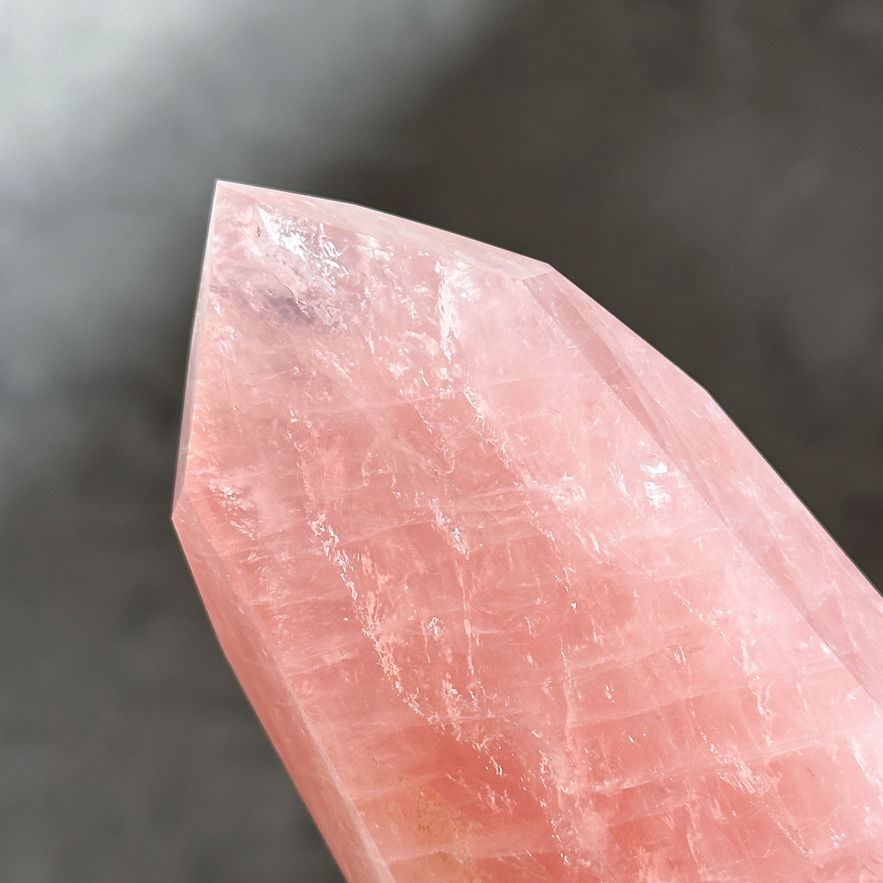 Big【高品質】バイーア産ローズクォーツ タワー14◇ Rose Quartz