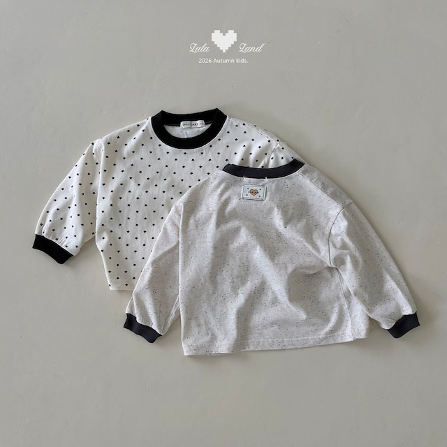 【取寄】lalaland|mix star tee|ミックススターT|XS-XL|kids|26 autumn