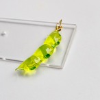 【片耳販売】おいしそうな枝豆ピアス イヤリング イヤーカフ ネックレス チャーム　