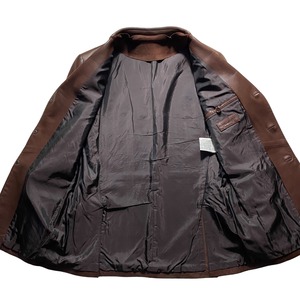 Made in Italy vintage 1990’s leather tailored jacket