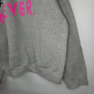 ギルダン　クルーネック　スウェット　プリント　トレーナー　グレー　メンズ　L