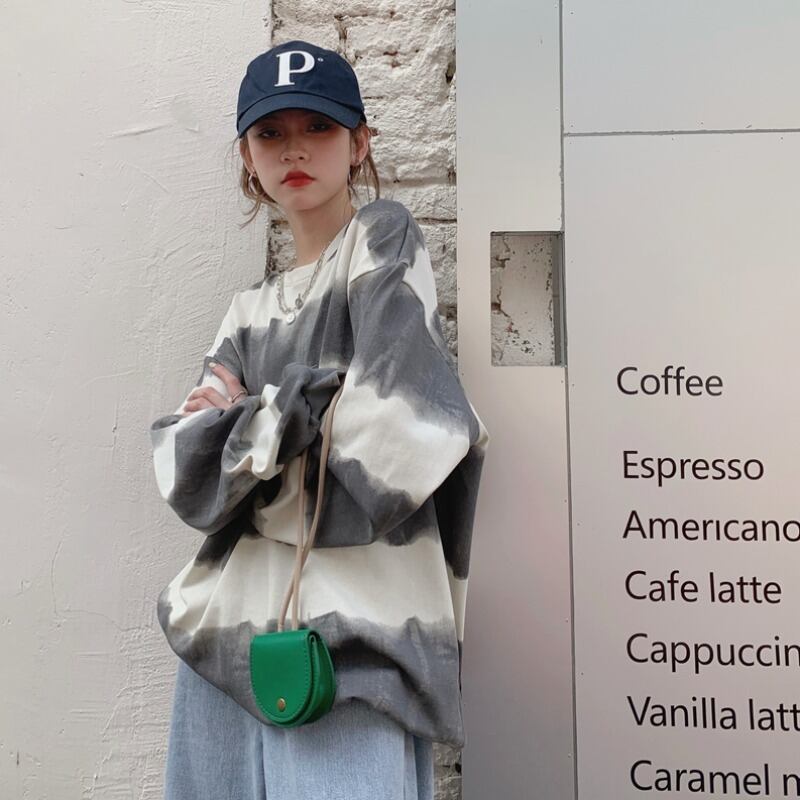 スタイルルーズセーター オータムプルオーバー トップス ロング 秋物 モンロー25417269363